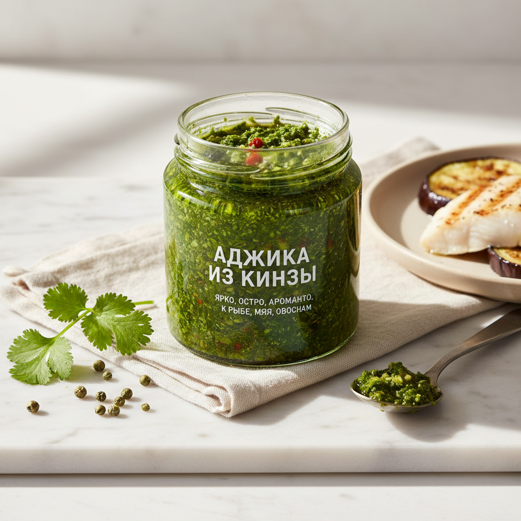 Аджика из кинзы