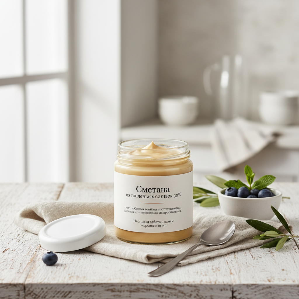 Сметана из топленых сливок 30%