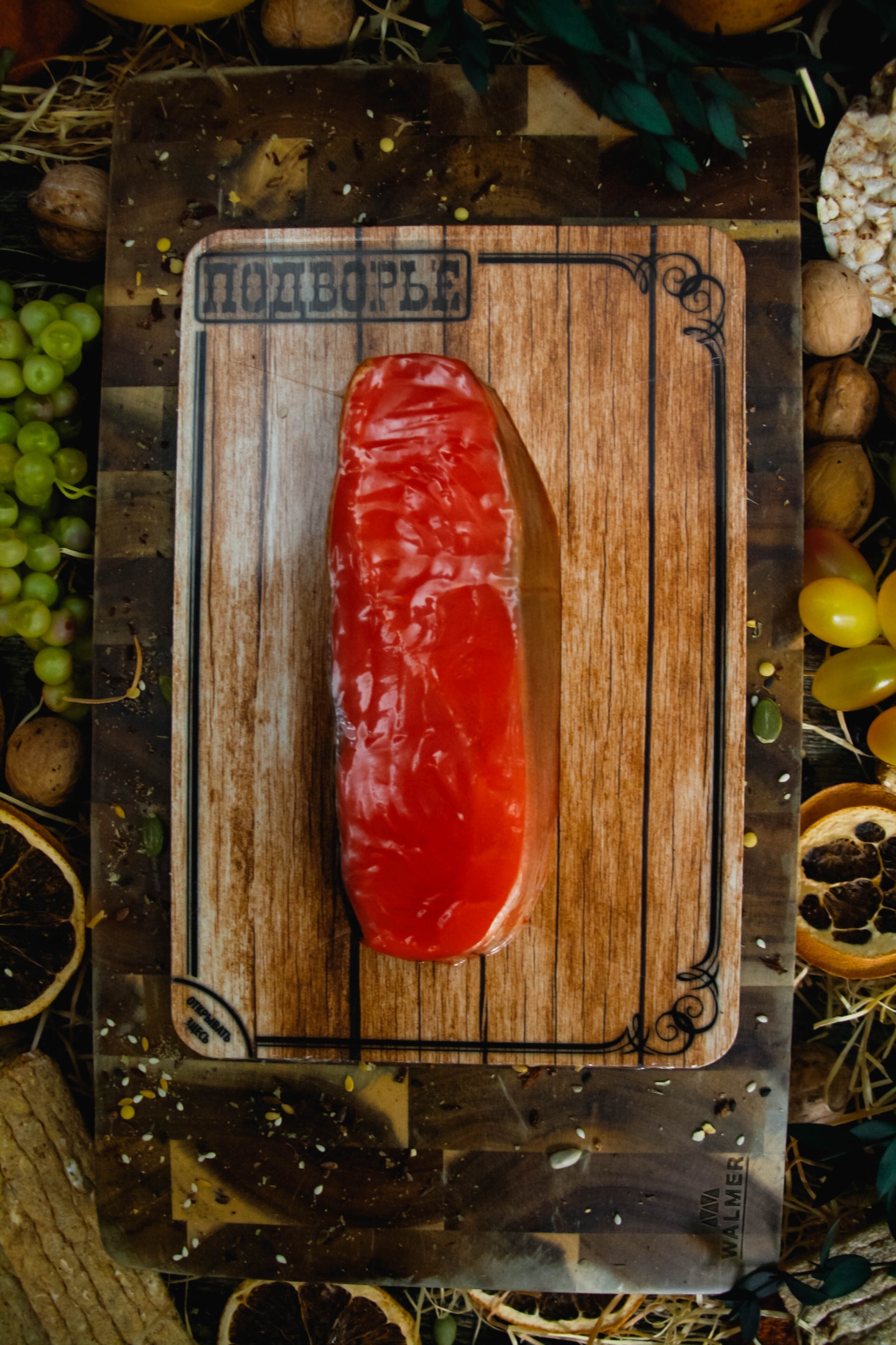 Кижуч "Адмиральский" филе холодного копчения в "скин" вакуум.упак. 300г